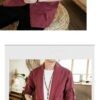 Red Linen Style Noragi 4 Red Linen Style Noragi 4