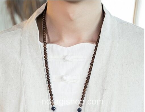 Beige Traditional Pattern Streetwear Noragi 8
