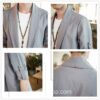 Bright Gray Linen Style Noragi 1