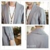 Bright Gray Linen Style Noragi 1 Bright Gray Linen Style Noragi 1