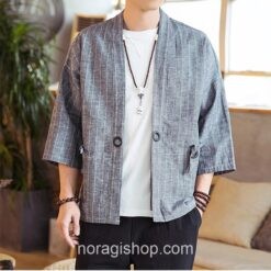 Light Gray Striped Noragi 1 Light Gray Striped Noragi 1