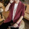 Red Linen Style Noragi 1 Red Linen Style Noragi 1