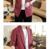 Red Linen Style Noragi 3 Red Linen Style Noragi 3