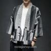 Dark Color Striped Streetwear Noragi 3 Dark Color Striped Streetwear Noragi 3