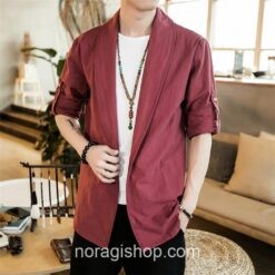 Red Linen Style Noragi 2 Red Linen Style Noragi 2