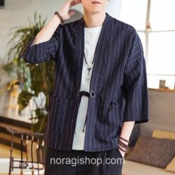 Dark Blue Striped Noragi 1 Dark Blue Striped Noragi 1