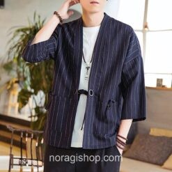 Dark Blue Striped Noragi 1