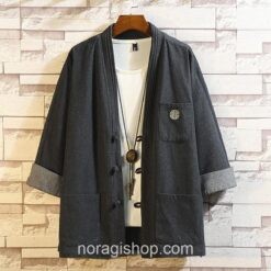 Black Soft Denim Noragi 1