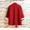 Red Vintage Casual Style Noragi 3 Red Vintage Casual Style Noragi 3