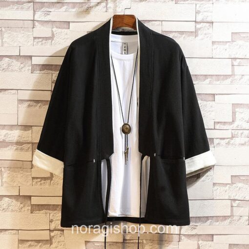 Black Vintage Casual Style Noragi 3 Black Vintage Casual Style Noragi 3