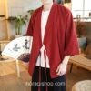 Red Vintage Haori Style Noragi 1 Red Vintage Haori Style Noragi 1