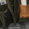 Army Green Corduroy Patchwork Cardigan Streetwear Noragi 6 Army Green Corduroy Patchwork Cardigan Streetwear Noragi 6