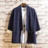 Navy Blue Vintage Casual Style Noragi 1 Navy Blue Vintage Casual Style Noragi 1