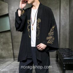 Black Embroidered Flying Dragon Noragi 2