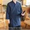 Navy Blue Vintage Haori Style Noragi 3 Navy Blue Vintage Haori Style Noragi 3