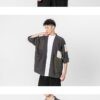 Gray Patchwork Cardigan Streetwear Noragi 5 Gray Patchwork Cardigan Streetwear Noragi 5