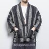 Black Stripe Streetwear Cardigan Style Noragi 6 Black Stripe Streetwear Cardigan Style Noragi 6