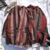 Traditional Japanese Robes Striped Noragi 5 Traditional Japanese Robes Striped Noragi 5