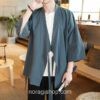 Dark Green Vintage Haori Style Noragi 1 Dark Green Vintage Haori Style Noragi 1
