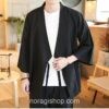 Black Vintage Haori Style Noragi 4 Black Vintage Haori Style Noragi 4