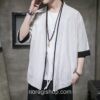 White Streetwear Yukata Casual Noragi 5 White Streetwear Yukata Casual Noragi 5
