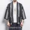 Black Stripe Streetwear Cardigan Style Noragi 3 Black Stripe Streetwear Cardigan Style Noragi 3