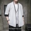 White Streetwear Yukata Casual Noragi 2 White Streetwear Yukata Casual Noragi 2