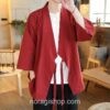 Red Vintage Haori Style Noragi 5 Red Vintage Haori Style Noragi 5