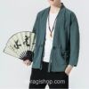 Grey Blue Classic Casual Noragi 3 Grey Blue Classic Casual Noragi 3
