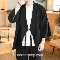 Black Vintage Haori Style Noragi 1