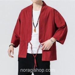 Red Classic Casual Traditional Noragi 2