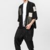 Black Patchwork Cardigan Streetwear Noragi 3 Black Patchwork Cardigan Streetwear Noragi 3