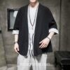 Black Streetwear Yukata Casual Noragi 3 Black Streetwear Yukata Casual Noragi 3
