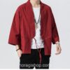 Red Classic Casual Traditional Noragi 3