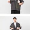 Gray Patchwork Cardigan Streetwear Noragi 6 Gray Patchwork Cardigan Streetwear Noragi 6