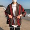 Traditional Japanese Robes Striped Noragi 2 Traditional Japanese Robes Striped Noragi 2