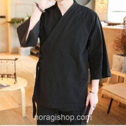 Black Vintage Haori Style Noragi 3