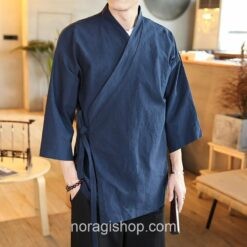 Navy Blue Vintage Haori Style Noragi 1