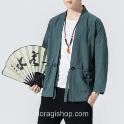 Grey Blue Classic Casual Noragi 1 Grey Blue Classic Casual Noragi 1