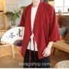 Red Vintage Haori Style Noragi 3 Red Vintage Haori Style Noragi 3