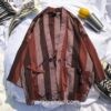 Traditional Japanese Robes Striped Noragi 4 Traditional Japanese Robes Striped Noragi 4