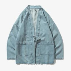 H301f88c408654bc39ff552ea9b8cf79 Blue Classic Japanese Casual Style Noragi