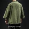 Green Japanese Samurai Kimono Cardigan Noragi 3 Green Japanese Samurai Kimono Cardigan Noragi 3