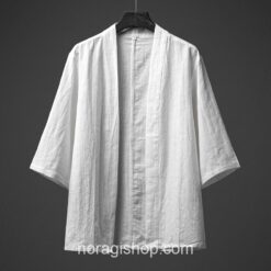 White Japan Hanfu Robe Cape Noragi 1 White Japan Hanfu Robe Cape Noragi 1