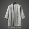 Gray Japan Hanfu Robe Cape Noragi 5 Gray Japan Hanfu Robe Cape Noragi 5