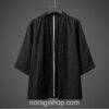 Black Japan Hanfu Robe Cape Noragi 5 Black Japan Hanfu Robe Cape Noragi 5