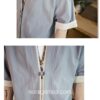Gray Kimono Cardigan Linen Style Noragi 2