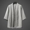 Gray Japan Hanfu Robe Cape Noragi 2 Gray Japan Hanfu Robe Cape Noragi 2
